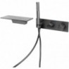 Ensemble de douche thermostatique pour baignoire Gun Gray avec cascade