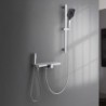 Robinet de baignoire mural moderne avec pistolet pulvérisateur manuel