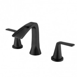 Robinet de lavabo noir à 3...