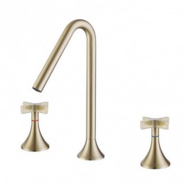 Robinet de lavabo chaud et...