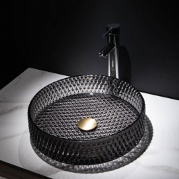 Lavabo en verre de salle de...