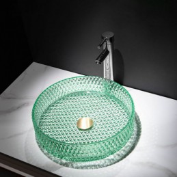 Vasque à poser en verre...