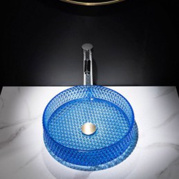 Lavabo en verre de style...