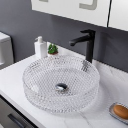 Lavabo rond en verre...