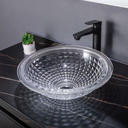 Lavabo rond en verre...