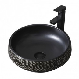 Lavabo antique noir mat...
