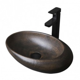 Lavabo ovale en céramique...