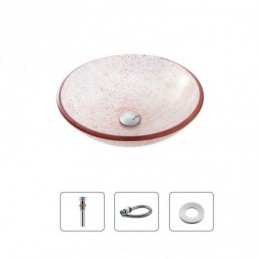 Lavabo circulaire en verre...