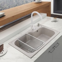 Évier de cuisine en quartz...