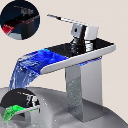 Robinet de lavabo à poignée...