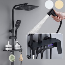 Douche à effet pluie à LED...
