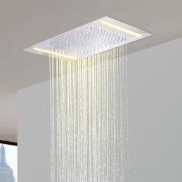 Pommeau de douche LED à...