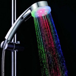 Pommeau de douche à LED à...