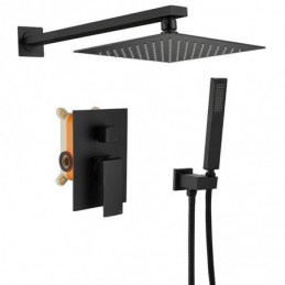 Robinet de douche noir mat...