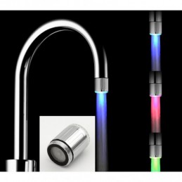 Robinet d'eau à LED brossé...