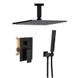 Robinet de douche noir mat...