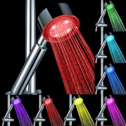 Pommeau de douche à LED à...