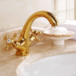 Robinet de lavabo à deux...