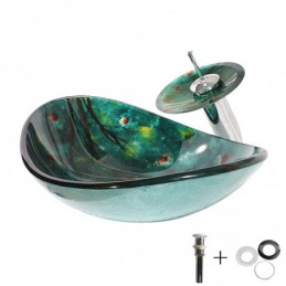 Lavabo en verre trempé...