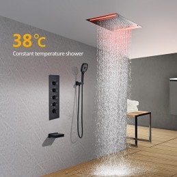 Douche à effet pluie...