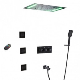 Pommeau de douche LED mural...