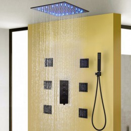 Pommeau de douche à LED...
