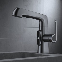 Robinet de Lavabo en Gris...